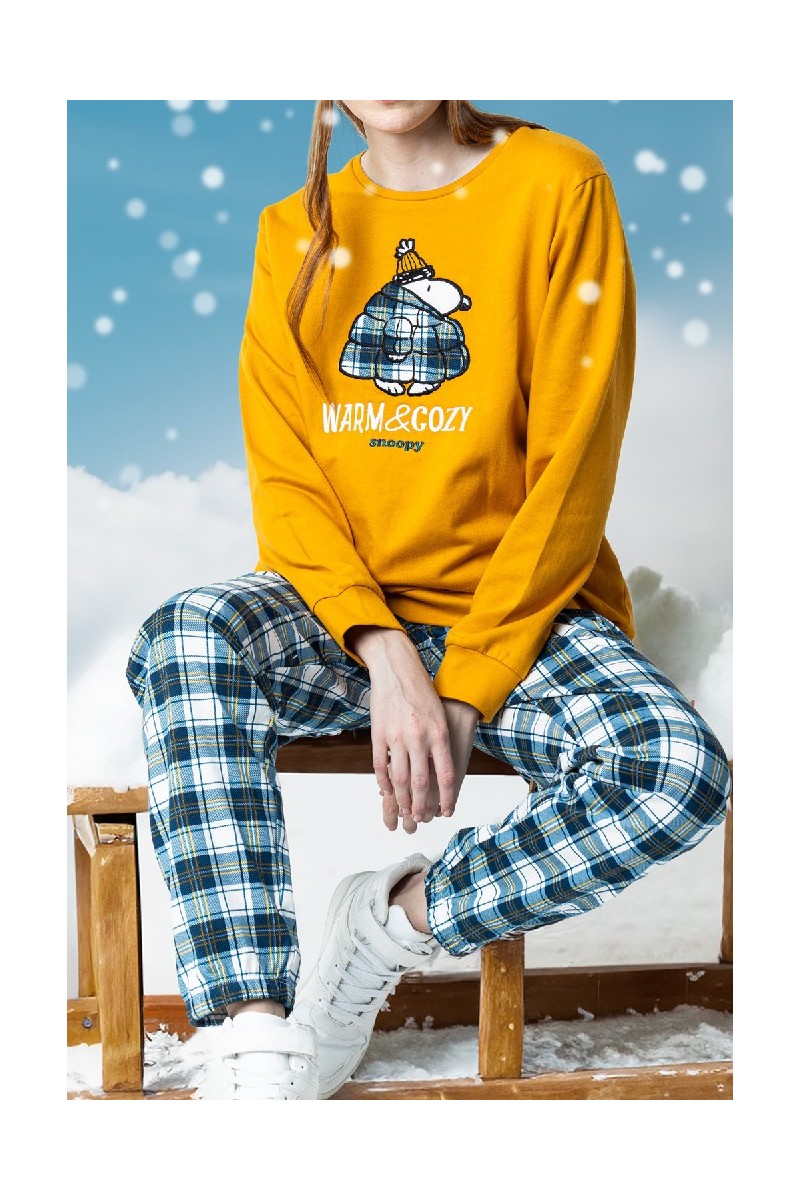 62446 SNOOPY PIJAMA MUJER WARM COZY