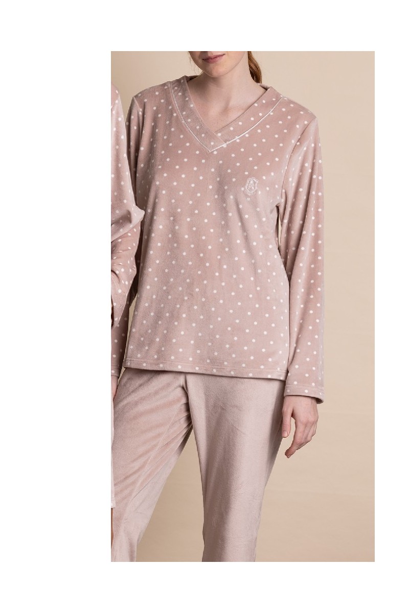 62651 ADMAS PIJAMA MUJER LUNARES