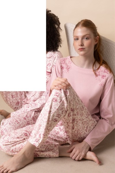 62596 ADMAS PIJAMA MUJER FLORAL