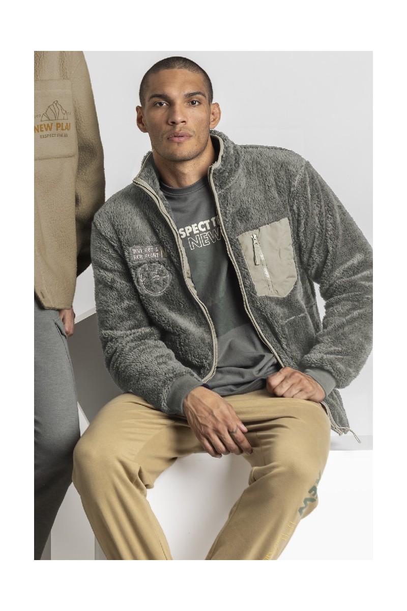 67094 NEW PLANET CHAQUETA HOMBRE BORREGUITO