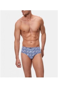 0080 ABANDERADO PACK-3 SLIP HOMBRE SEMICORTO ALGODON ESTAMPADO