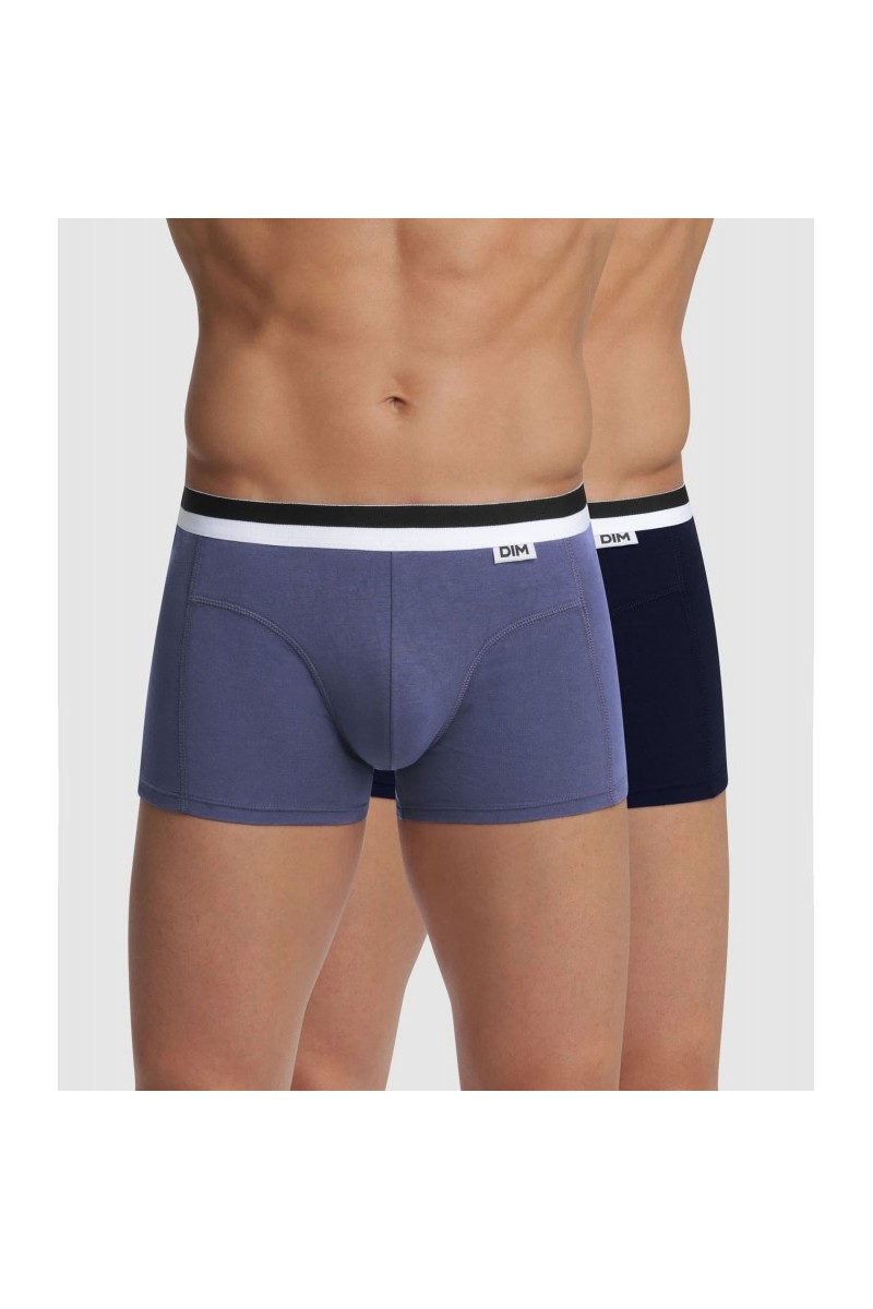 D05H2 UNNO DIM PACK-2 BOXER HOMBRE ALGODON GOMA VISTA