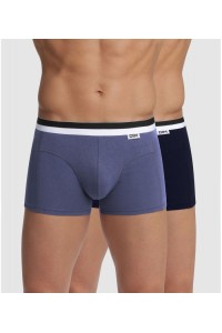 D05H2 UNNO DIM PACK-2 BOXER HOMBRE ALGODON GOMA VISTA