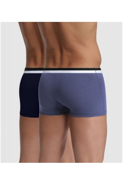 D05H2 UNNO DIM PACK-2 BOXER HOMBRE ALGODON GOMA VISTA
