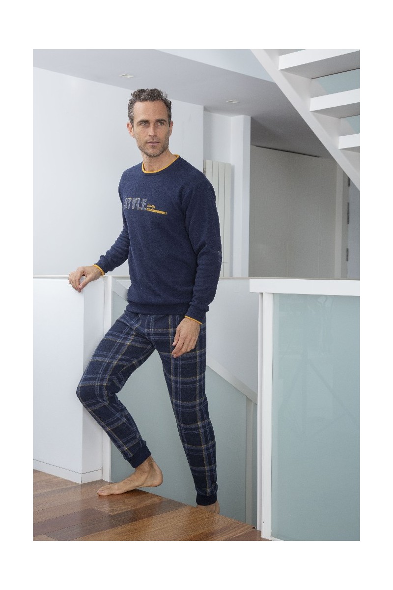 245616 MUSLHER PIJAMA HOMBRE PUNTO MILANO STYLE