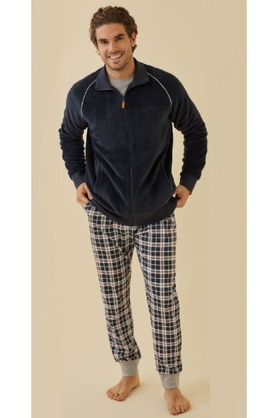 H32883 FEEL FREE CONJUNTO PIJAMA HOMBRE+CHAQUETA