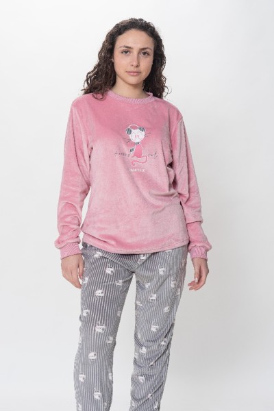 KN-547 IV24 PIJAMA MUJER SPANDEX DREAMS CAT