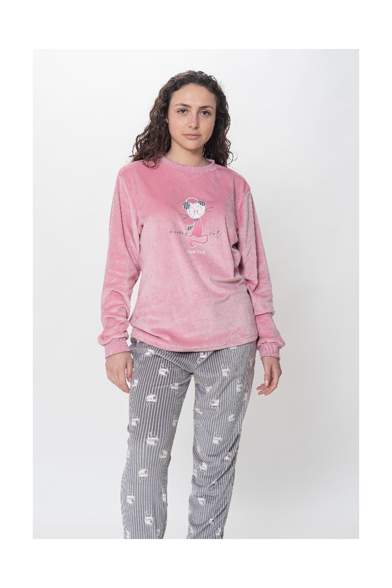 KN-547 IV24 PIJAMA MUJER SPANDEX DREAMS CAT