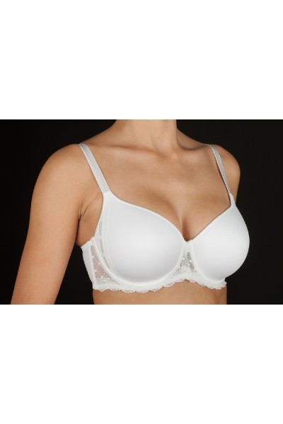 DESIRE-C SELENE SUJETADOR AROS CON RELLENO APLIQUES BLONDA