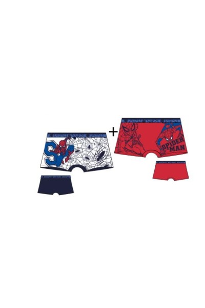 XH30046 SPIDERMAN PACK-2 BOXER NIÑO ALGODON