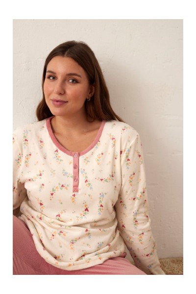 N18482 PROMISE PIJAMA MUJER CORAZONES