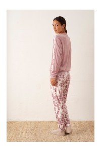 N18452 PROMISE PIJAMA MUJER PANTALON FLORAL