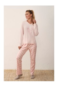 N18743 PROMISE CONJUNTO PIJAMA MUJER+CHAQUETA