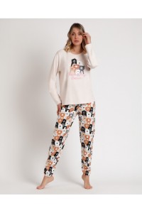 62592 ADMAS PIJAMA MUJER FAMILY BEAR