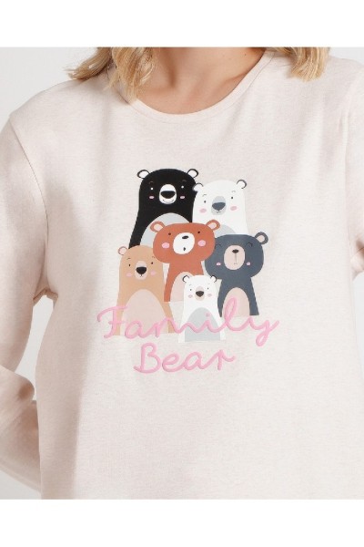 62592 ADMAS PIJAMA MUJER FAMILY BEAR