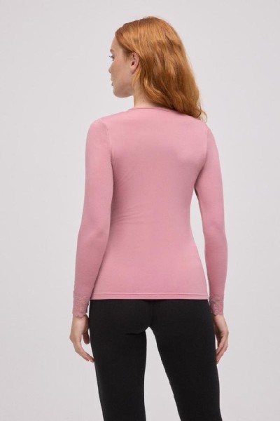 70034 YSABEL MORA CAMISETA TERMICA MUJER PICO ENCAJE