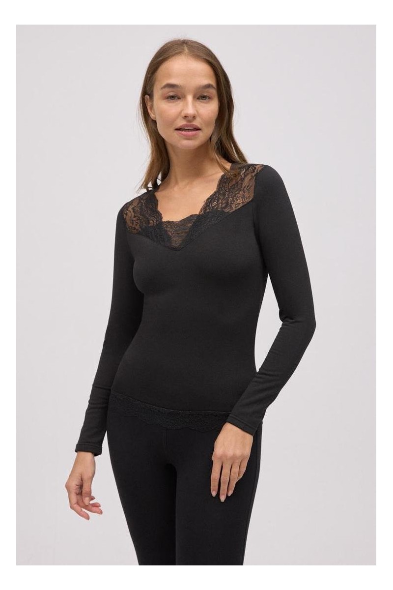 70033 YSABEL MORA CAMISETA TERMICA MUJER ENCAJE 70033 YSABEL MORA CAMISETA TERMICA MUJER ENCAJE
