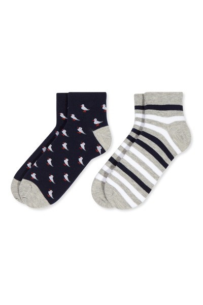 0213502 SOXLAND PACK-2 CALCETIN TOBILLERO HOMBRE FANTASIA