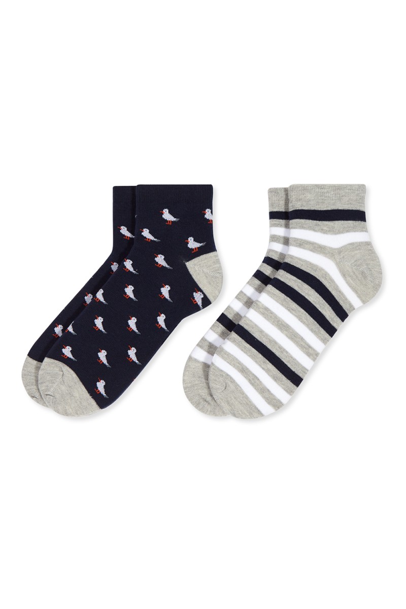 0213502 SOXLAND PACK-2 CALCETIN TOBILLERO HOMBRE FANTASIA