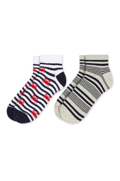 0213502 SOXLAND PACK-2 CALCETIN TOBILLERO HOMBRE FANTASIA