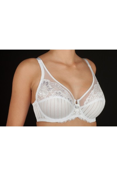 MARILUZ-E SELENE SUJETADOR JACQUARD ENCAJE AROS SIN RELLENO