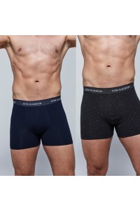 PB709 DON ALGODON PACK-2 BOXER HOMBRE FANTASIA GOMA VISTA