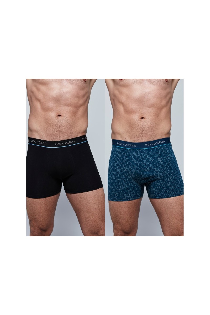 PB707 DON ALGODON PACK-2 BOXER HOMBRE FANTASIA GOMA VISTA PB707 DON ALGODON PACK-2 BOXER HOMBRE FANTASIA GOMA VISTA