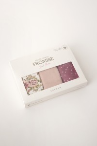 PB1014 PROMISE PACK-3 TANGA ALGODON ESTAMPADO