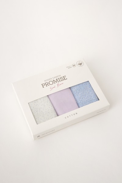PB1012 PROMISE PACK-3 BRAGA MIDI ALGODON ESTAMPADO "PC1012"