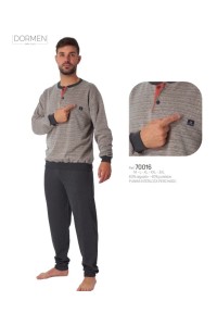 70016 DORMEN M-3XL PIJAMA HOMBRE RAYAS ESPIGAS