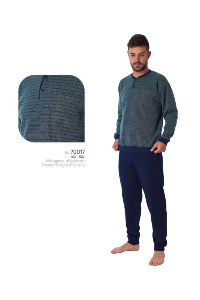 70017 DORMEN 4XL-5XL PIJAMA HOMBRE RAYAS