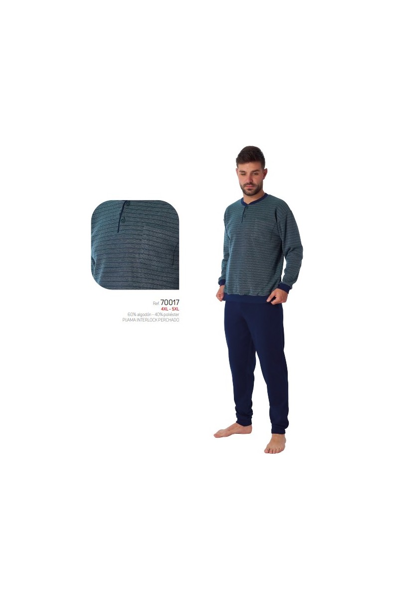 70017 DORMEN 4XL-5XL PIJAMA HOMBRE RAYAS 70017 DORMEN 4XL-5XL PIJAMA HOMBRE RAYAS