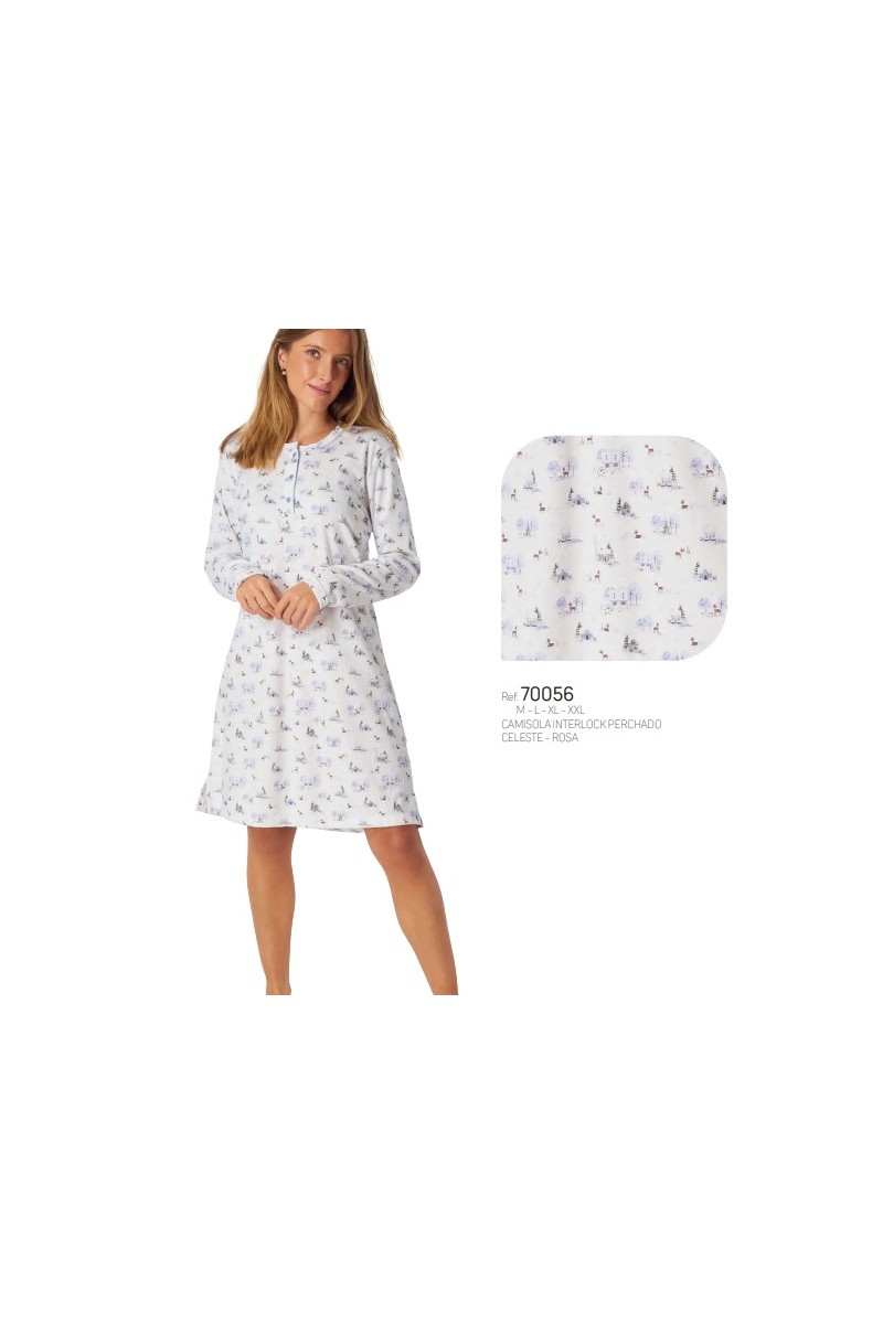 70056 LENISS CAMISOLA MUJER MOTIVOS INVIERNO
