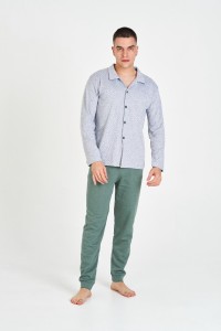 7526 RUIPEREZ 4XL PIJAMA HOMBRE ABIERTO ROMBITOS