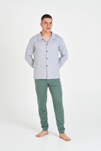 7526 RUIPEREZ 4XL PIJAMA HOMBRE ABIERTO ROMBITOS
