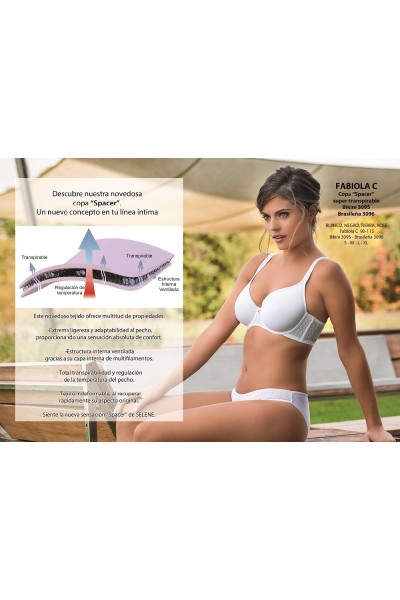 FABIOLA-D SELENE SUJETADOR AROS RELLENO COPA SPACER