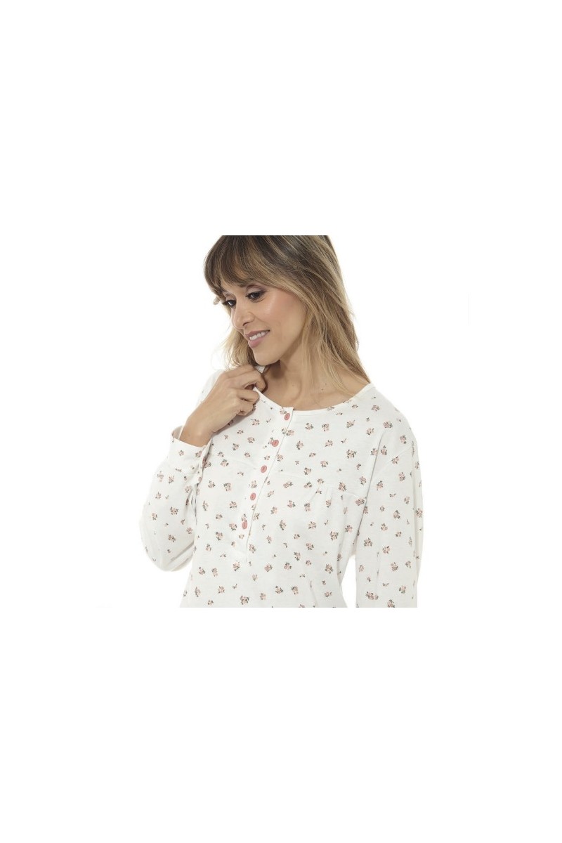 252038 FINDEL 3XL CAMISON MUJER MANGA LARGA ESTAMPADO