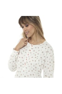 252038 FINDEL 3XL CAMISON MUJER MANGA LARGA ESTAMPADO