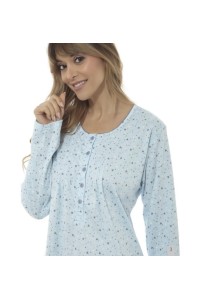 252038 FINDEL M-2XL CAMISON MUJER MANGA LARGA ESTAMPADO