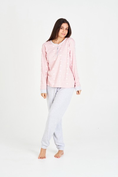 7536 RUIPEREZ M-3XL PIJAMA MUJER NUBES