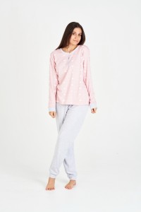 7536 RUIPEREZ M-3XL PIJAMA MUJER NUBES