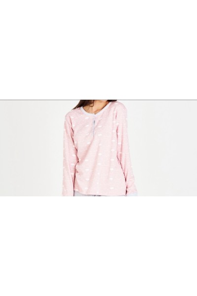 7536 RUIPEREZ M-3XL PIJAMA MUJER NUBES