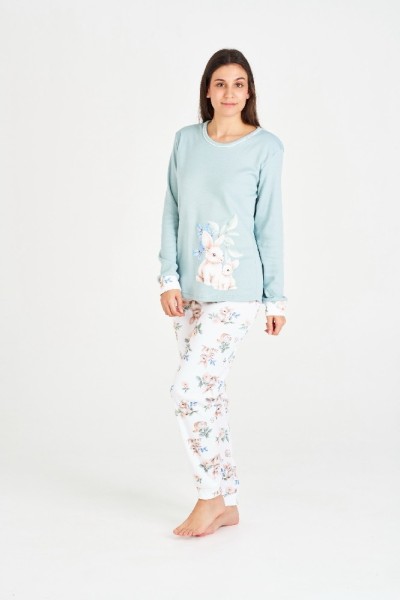 7550 RUIPEREZ PIJAMA MUJER ARDILLA FLORES