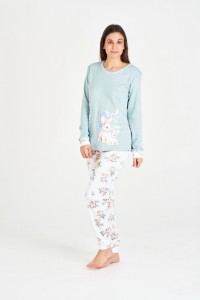 7550 RUIPEREZ PIJAMA MUJER ARDILLA FLORES