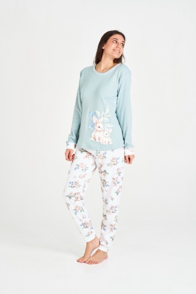 7550 RUIPEREZ PIJAMA MUJER ARDILLA FLORES
