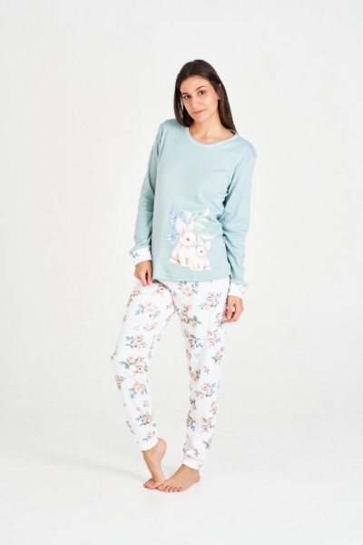 7550 RUIPEREZ PIJAMA MUJER ARDILLA FLORES
