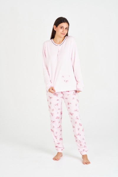 7538 RUIPEREZ M-3XL PIJAMA MUJER FLORAL BOLSILLO