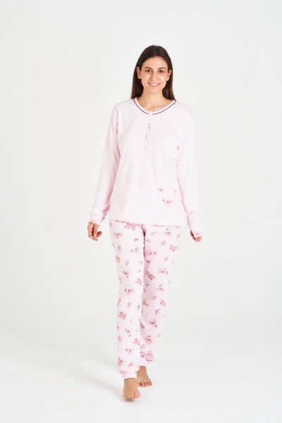 7538 RUIPEREZ 4XL PIJAMA MUJER FLORAL BOLSILLO