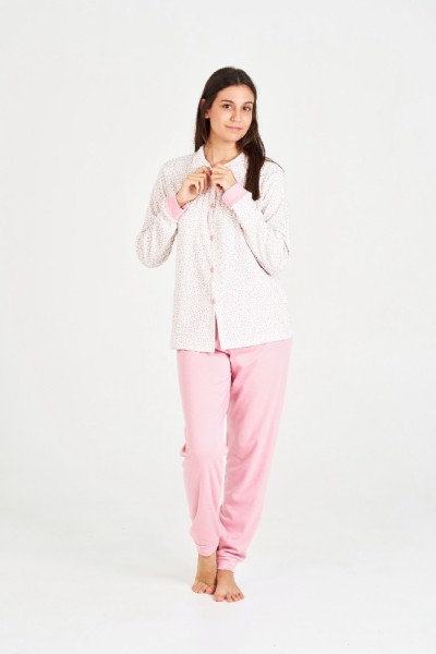 7555 RUIPEREZ 4XL PIJAMA MUJER ABIERTO ESTAMPADO