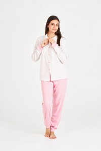 7555 RUIPEREZ 4XL PIJAMA MUJER ABIERTO ESTAMPADO